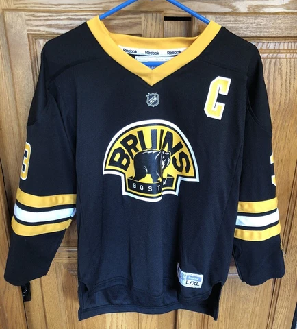 Zdeno Chara Boston Bruins NHL Captain Jersey Youth L/XL Reebok Cover