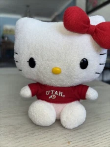 6” Plush Hello Kitty University Of Utah College Edition 2012 Plushland - Picture 1 of 8