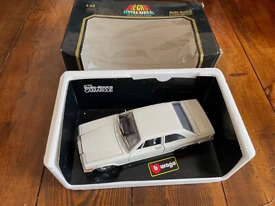 Burago 9.5” ROLLS ROYCE CAMARGUE 1/22 Diecast WHITE Car (Boxed) Italy RARE - Image 1 of 4