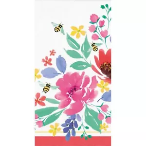 Fragrant Flowers 3-Ply Guest Dinner Napkins Paper 16 Per Pack Tableware - Picture 1 of 1