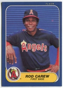 1986 Fleer #151 Rod Carew California Angels - Picture 1 of 2