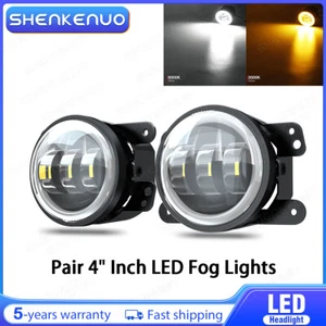 Pair 4" Inch Round LED Fog Light Driving Lamps Kit For Subaru Forester 2006-2022 - Foto 1 di 15