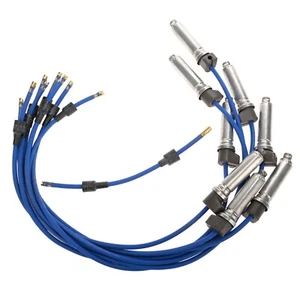 Corvette 1965-1974 C2 C3 azul bujía bloque grande cables de alto rendimiento - Imagen 1 de 3