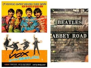 Lot of (3) Beatles 13 x 17 Inch Reproduction Promotional Posters - Picture 1 of 1