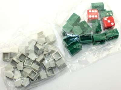 Wizard of Oz Monopoly Game Replacement Dice Farmhouses Emerald Palaces Sealed - Image 1 of 4