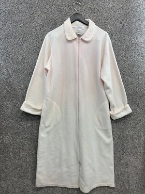 Bata de Colección Collette de Miss Elaine Rosa Larga Bata Cremallera Completa Talla M Foto 1 de 4