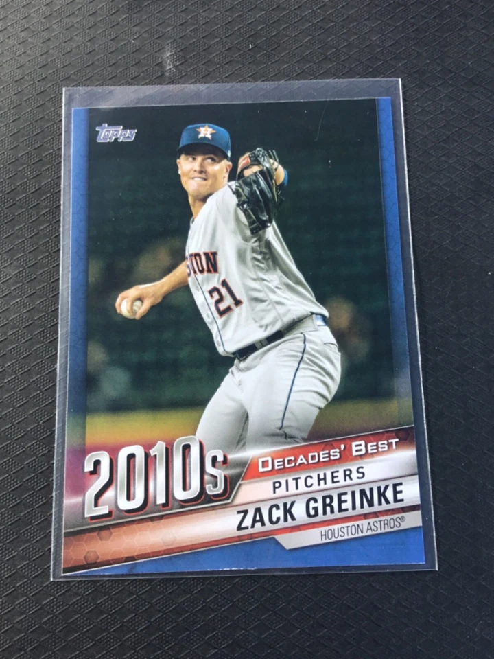 Zack Greinke 2020 Topps Series 2 Decade's Best #DB-97 BLUE PARALLEL Astros - Image 1 of 2