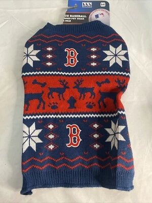 Genuine MLB Boston Red Sox Dog Sweater - Medium - Image 1 of 4