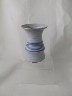 Vintage, POG, Pottery, Blue And Cream Vase - Image 1 of 4