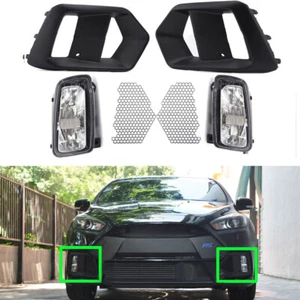 Left Right Side Fog Light Lamp Cover Grille Mesh For Ford Focus RS LZ 2015-2019 - Picture 1 of 9