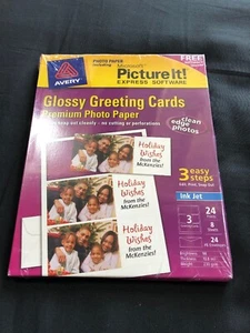 Avery Glossy Greeting Cards Premium Photo Paper - Picture 1 of 3