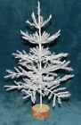 WHITE 16" FAUX GERMAN FEATHER TREE CHRISTMAS TABLETOP LIMITED QUANTITIES RETIRED