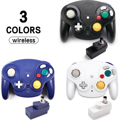 Wireless NGC Controller Gamepad wiith Receiver for Nintendo Gamecube Console - Image 1 of 4