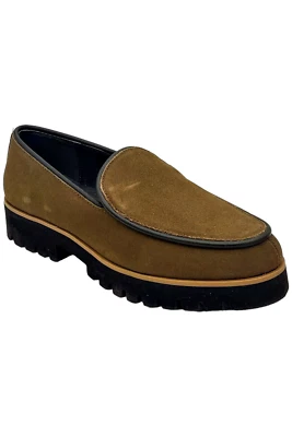 Mocasín sin cordones para mujer Donald Pliner Eclipse de gamuza Biscotti Foto 1 de 3