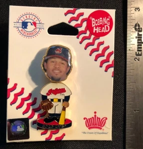 NEW Coco Crisp Cleveland Indians Bobble Head Lapel Pin - MLB Licensed - Picture 1 of 1