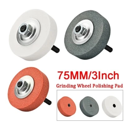 3 Grinding Stone Polishing Wheel 10mm Bore Set For Bench Grinder Metal Working - Image 1 of 4