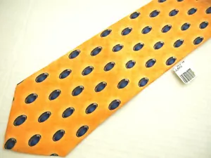 NWT JZ Richards Mens Necktie Tie Yellow Blue Geometric Silk 58" Classic NEW - Picture 1 of 4