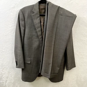 Peter Millar Mens Suit 42T 42L Gray Wool Pants 36x33 Wedding Business - Picture 1 of 12