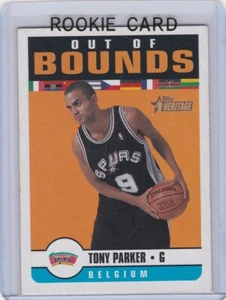 TONY PARKER ROOKIE CARD 2001 Topps Heritage Basketball SAN ANTONIO SPURS RC! - Picture 1 of 2
