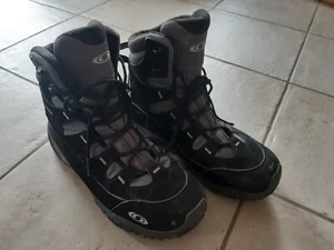 Stiefel Boots Damen, wadenhoch, Outdoor, schwarz/grau, Gr. 42 2/3, Salomon - Bild 1 von 6