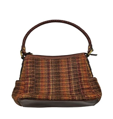 Vintage Fossil Shoulder Bag - 70s - 80s Retro Theme Woven Wool 10x8x4 - Image 1 of 4