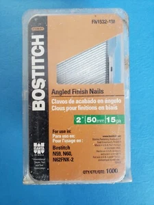 PACK BOSTITCH, CLAVOS ACABADO 2" ÁNGULO CALIBRE 15 FN1532-1M para N59, N60, N62FNK-2 - Imagen 1 de 6