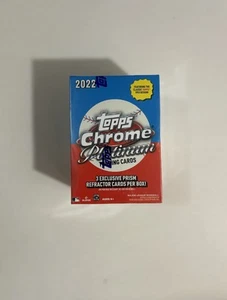2022 Topps Chrome Platinum Baseball Blaster Box 3 Prism Refractor Per Box - Picture 1 of 2