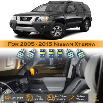 Kit de equipamiento interior de 12 luces LED ultra blancas para Nissan Xterra 2005-2015 Foto 1 de 4