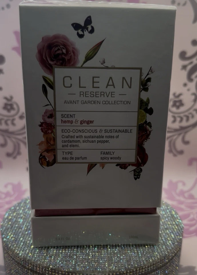 Clean Reserve Hemp & Ginger • Eau De Parfum Spray (Unissex) 3,4 oz Nova Caixa Selada - Imagem 1 de 1
