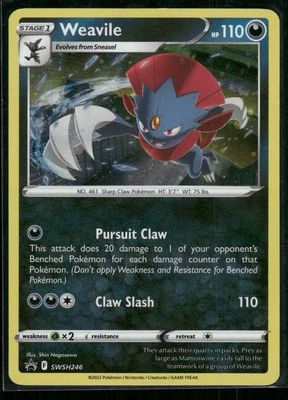 #SWSH246 Weavile SWSH: Sword & Shield Promo Cards Cosmos Holo - Image 1 of 2