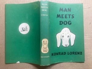 Man Meets Dog Konrad Lorenz HB/DJ 1955 Methuen & Co. First UK Edt. Animal Humour - Bild 1 von 4