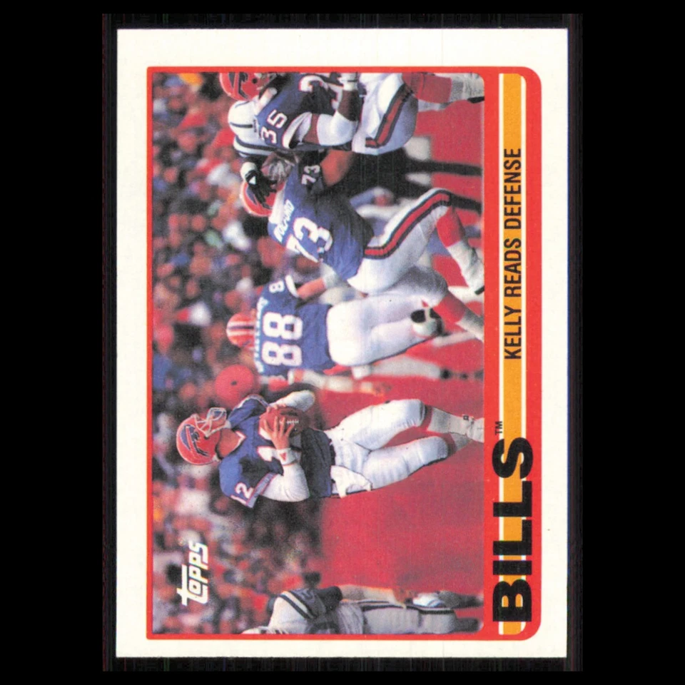 Bills Team Leaders (Kelly Reads Defense) #40 1989 Topps Buffalo Bills Football - Image 1 of 3