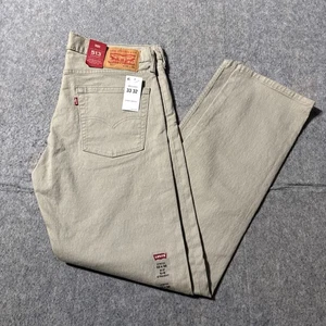 Jeans uomo Levis 513 slim dritto 33x32 nuovo con etichetta pantalone denim beige elasticizzato - Foto 1 di 8