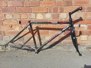 GIANT Super Sierra 1989 Crmo 4130 Vintage MTB Frame + Forks Shimano XT Chromoly - Picture 1 of 13