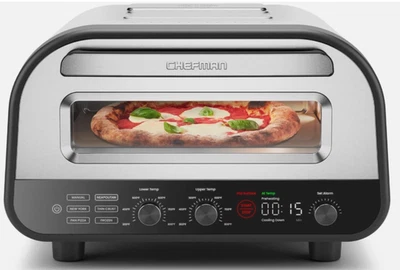 Chefman Homeslice Indoor Elektrischer Edelstahl Pizzaofen - Bild 1 von 4