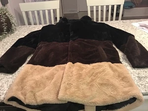 Rarely Seen Nova Men Faux Fur Coat Plush Jacket Size Large - Picture 1 of 12