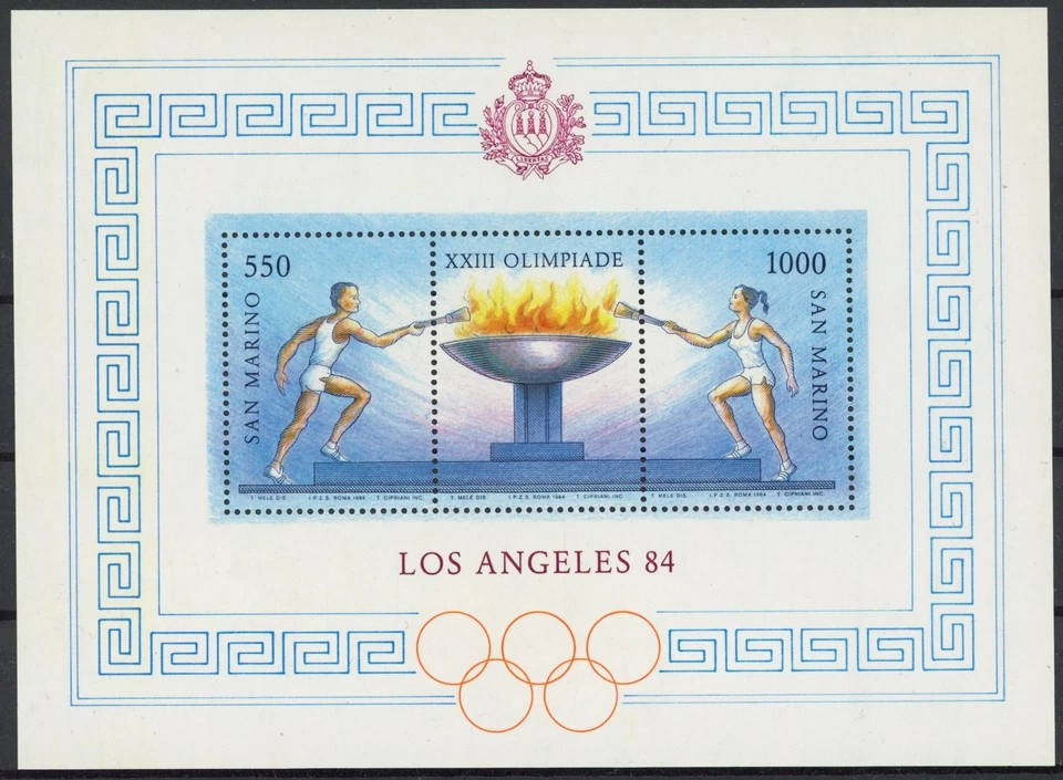San Marino 1984 : Olympics - Good Very Fine MNH Sheet - image 1 of 1