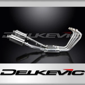 YAMAHA XJR1300 1998-06 FULL 4-2 EXHAUST SYSTEM 225mm STAINLESS OVAL SILENCERS - Picture 1 of 5