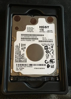 HGST 1TB 2.5" SATA 5400RPM Laptop HDD Hard Disk Drive HTS541010B7E610 - Image 1 of 4