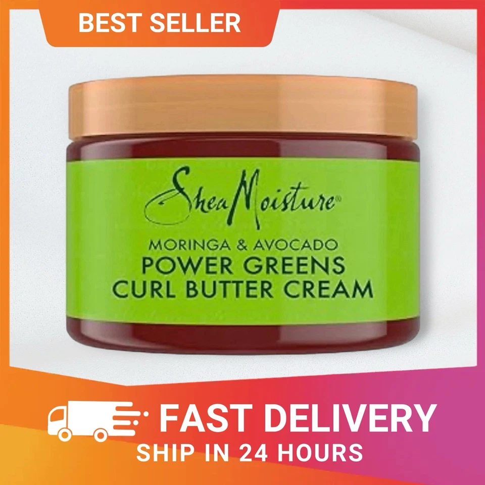 Shea Moisture Moringa & Avocado Power Greens Curl Butter Cream 326 Ml - Image 1 of 1