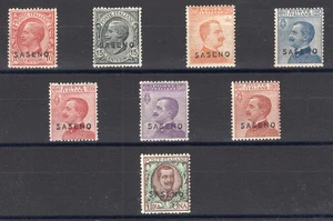 Saseno 1923 Soprast., serie n° 1/8 con ottima centratura. Certificato: Biondi. C - Picture 1 of 1