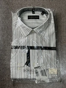 Donald J Trump Signature Collection Dress Shirt NWT 17 32/33 New GREY MIST - Picture 1 of 3