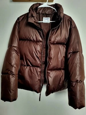 Old Navy Women's Brown Puffer Jacket - Image 1 of 4