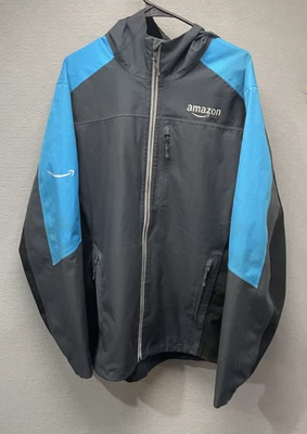 Chaqueta Luly Yang Amazon Rain Shell XLM/2XLW Azul Impermeable Cremallera Abrigo Reflectante Foto 1 de 4