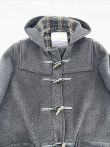 "Abrigo de lona Montgomery para hombre clásico de lana italiana 42R 24"" Pit to Pit 37"" de largo" - Imagen 1 de 11