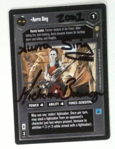 1x Aurra Sing: V1129: Signed/Autographed: Michonne Bourriague: Black Pictured A - Picture 1 of 1