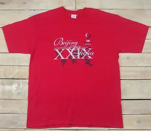 New Official Team USA 2008 Beijing Paralympics Graphic Red T-Shirt Size XL - Picture 1 of 6