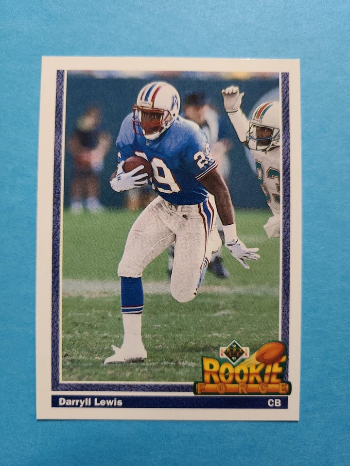 DARRYLL LEWIS 1991 UPPER DECK FOOTBALL CARD # 617 F4790 - Image 1 of 1