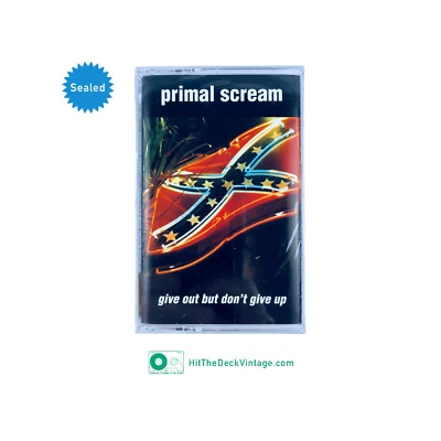 Primal Scream - Give Out But Don't Give Up Cassette Tape (1994) Rock SEALED - Image 1 of 3