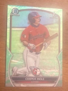 2023 Bowman Cromo Verde Rifrattore RC Cooper Ingle Cleveland Guardians #BDC85 - Foto 1 di 2